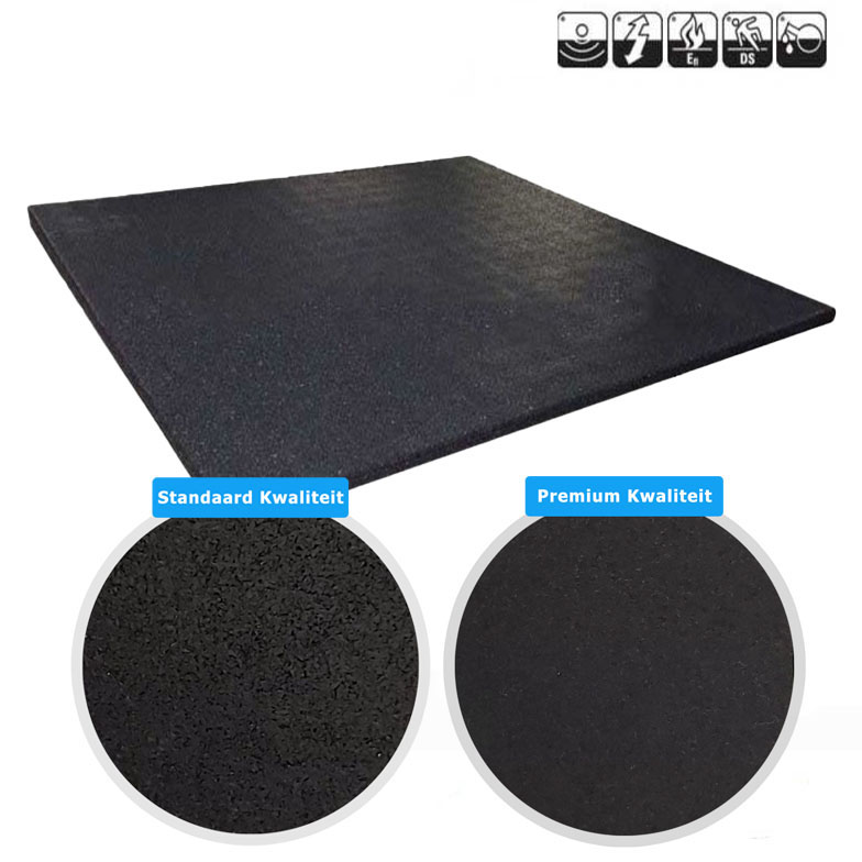Sportvloer rubber tegel 2cm dik Sportvloer Online
