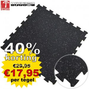 puzzel tegel zwart grijs