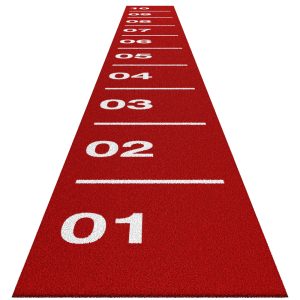 kunstgras sprinttrack rood